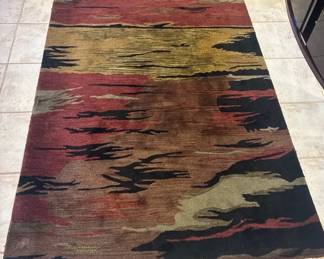 Multicolored Woolmark Carpet