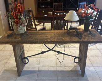 Rustic Mexican Console Table