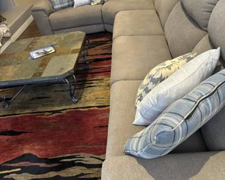 Newer Grey LShape Reclining End Sofa