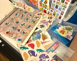 Vintage stickers unused 