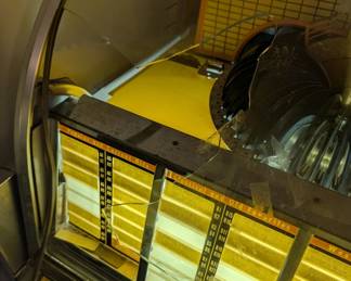 The Wurlitzer Juke Box is being sold for parts. The curved glass panel is broken, 2nd photo is a close up of the break.  It also make a loud hum when turned on that does not stop.