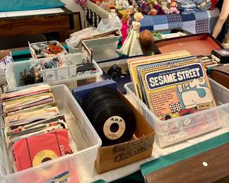 LPs and 45s records 