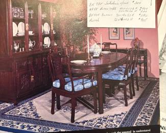 Brochure on the Rosewood dining room chairs. 1981 purchase date.