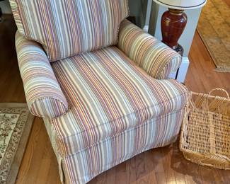 You want a great chair? Vanguard Furniture Co. Sold new for $999.00. Funny story. My client’s mother purchased this chair from my shop years ago and it still looks brand new!!!