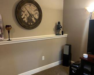 Large clock, home decor 