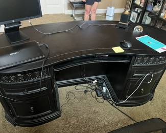 Black desk- very nice 