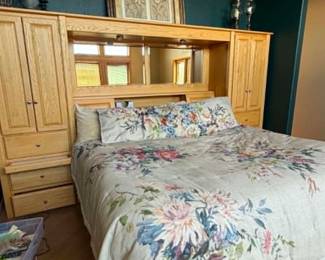 King Bed backboard dresser