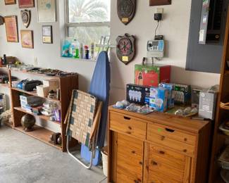 Cabinet, folding chair and more decoe