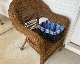 Wicker patio set