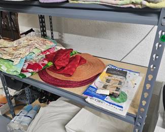 Table linens & weighted blanket