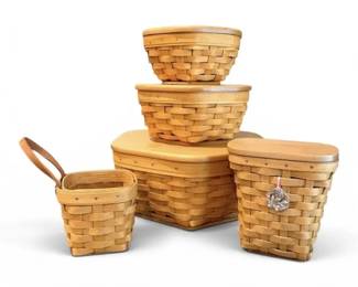 Longaberger Wicker Storage Baskets
