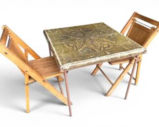 Samson Folding Table Wooden Folding Chairs