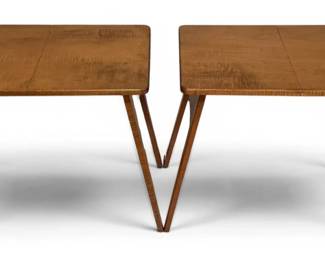 Two Folding Wooden Desks