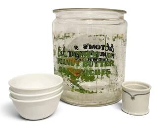 Vintage Toms Peanut Butter Sandwich Jar, Corelle Bowls, More