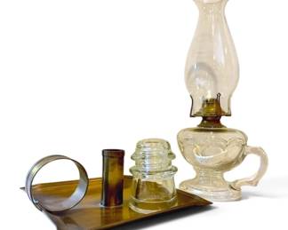 Vintage Queen Anne Oil Lamp More