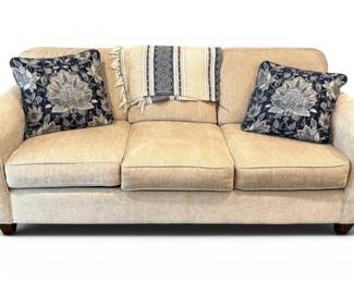 Craft Master Fabric Sofa W Pillows Blanket
