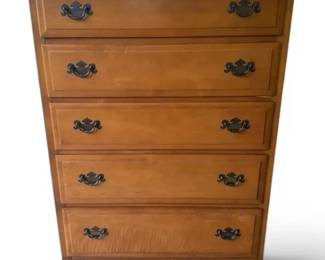 Wooden 5Drawer Dresser