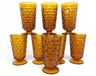 Harvest Gold Indiana Glass Tumblers
