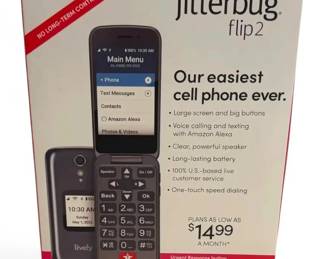 Livey Jitterbug Flip2 Cell Phone NEW