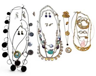 Gold Silver Toned Costume Jewelry Including Gold Filled