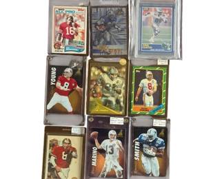 Sports Card Collection Featuring Joe Montana, Steve Young, Barry Sanders, Cris Carter & Emmitt Smith
