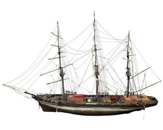 Model of the USS Constitution Frigate – Fully Rigged Display Piece