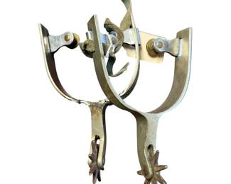 Antique German Silver Spurs – Early Western Equestrian Pair