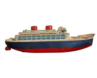 Vintage Cruise Liner Ocean Ship Toy – 23" Long