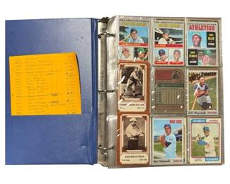 Vintage Baseball Card Album Collection with Hall of Famers, Stars & Semi-Stars