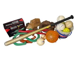 Vintage Sports Equipment Collection – Tennis, Baseball, Golf & More