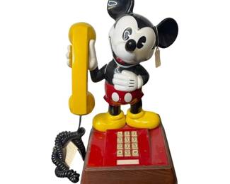 Vintage Mickey Mouse Telephone – Functional Character Phone