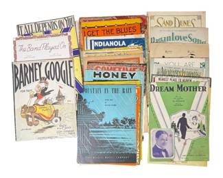 Vintage Sheet Music Collection, Featured Barney Google.