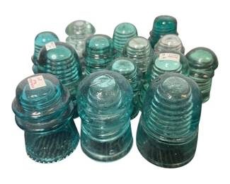 Collection of Vintage Glass Insulators – Including Scarce Examples