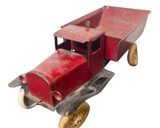 Vintage Wyandotte Pressed Steel Dump Truck – Original Paint