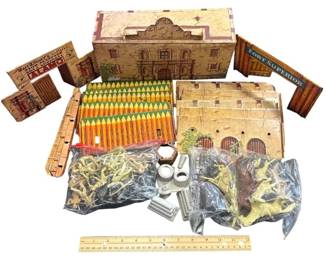 Vintage Alamo Frontier Playset with Stockade, Guard Walls & Accessories