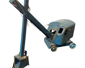 Vintage Steam Shovel Construction Toy – Pressed Steel Excavator