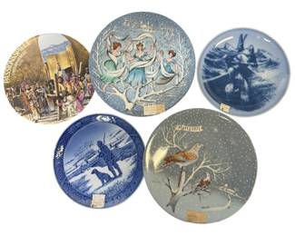 Collection of Vintage Commemorative Plates – Royal Copenhagen, Bing & Grøndahl & Oberammergau