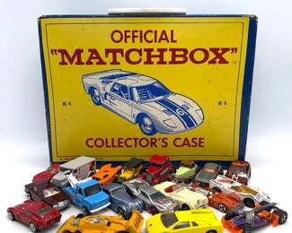 1966 Lesney Matchbox Collector's Case No. 41 with Vintage Matchbox & Die-Cast Vehicles