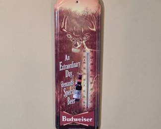 Budweiser Metal Wall Thermometer