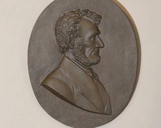 Bronze Relief Plaque of Abraham Lincoln