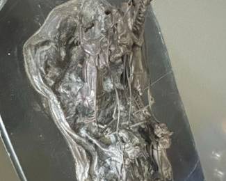 Stagecoach Bronze Sculpture Signed C. M. Russell second image