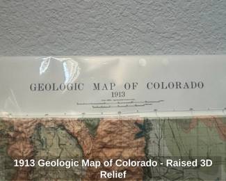 Geologic Map of Colorado  Raised D Relief second image