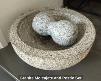 Granite Molcajete and Pestle Set