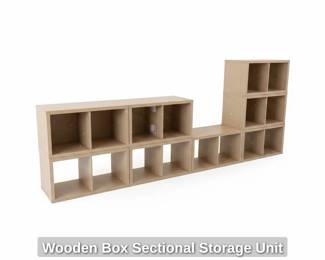 Wooden Box Sectional Storage Unit third image