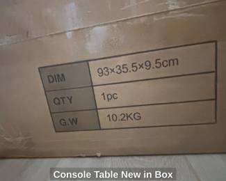 Console Table New in Box third image