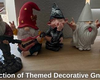 Collection of Themed Decorative Gnomes