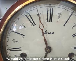 W. Haid Westminster Chime Mantle Clock second image