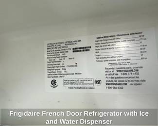 Frigidaire French Door Refrigerator with Ice and Water Dispenser fourth image
