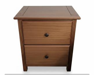 Two Grain Wood Furniture Shaker Drawer Nightstands second image
