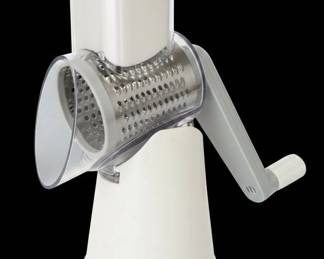 Rotary Grater or Shredder with Interchangeable Blades